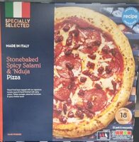 Stonebaked Spicy Salami and Nduja Pizza