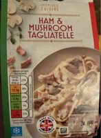 Ham and mushroom tagliatelle