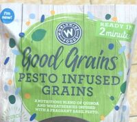 Pesto infused grains