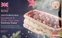 Raspberry & White Chocolate Pavlova Tower