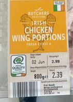 Irish Chicken Wing Portions