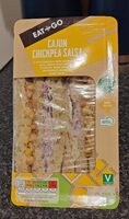 Cajun Chickpea Salsa Sandwich