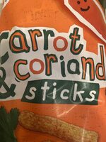 Carrot and coriander sticks