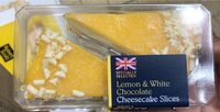 Lemon and White Chocolate Chessecake Slices