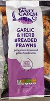 Garlic herb breaded prawns