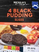 4 Black Pudding Slices