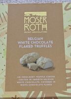 Belgian white chocolate flaked truffles
