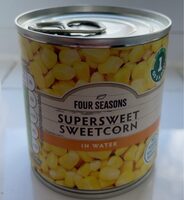 Supersweet sweetcorn in water