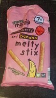 Strawberry and banana melty stix