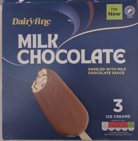 Milk chocolate ice cream bar