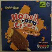 Honeycomb Crunch Ice cream with popping candy