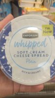 Whipped soft cream cheese spread