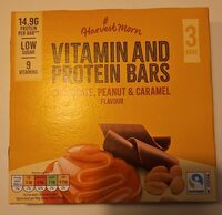 Vitamin and Protein Bars Chocolate, Peanut & Caramel flavour