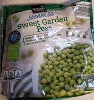 Steamed sweet garden peas