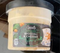 Slow cooked broccoli and cheddar soup