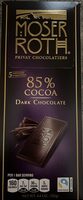85% Cocoa Dark Chocolate