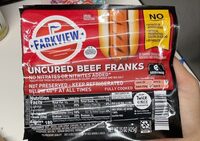 Uncured beef franks