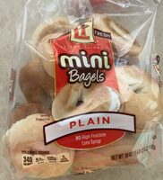 12 Pre-sliced mini bagels