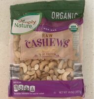 Unsalted and Unroasted Cashews