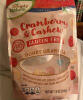 Cranberry & cashew honey granola