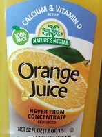 Calcium and vitamin D orange juice