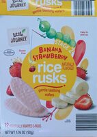Banana strawbery rice rusks