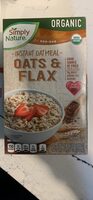 Instant Oatmeal Oats & Flax