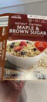 Instant Oatmeal Maple & Brown Sugar