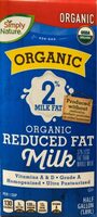 2% Organic Reduced Fat Milk