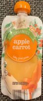 Apple carrot baby food puree