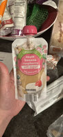 Apple banana raspberry with yogurt baby food puree