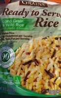 Ready to serve rice Long grain and wild rice