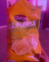 Dill pickle flavored potatoe chips