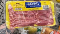 Thin sliced bacon