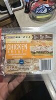 The chicken breast coated with paprika black pepper and other seasoning