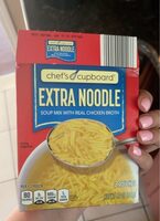 Extra noodle soup mix with the real chicken broth
