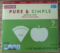 Pure & Simple Apple Pie Fruit & Nut Bars