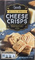 Melting romano cheese crisps