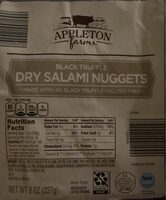 Black truffle dry salami nuggets