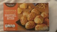 Cheddar filled pretzel bites
