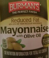 Reduced Fat Mayonnaise with Olive Oil
