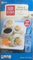 Fusia shrimp avocado roll