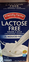 Lactose Free 2% Reduced Fat Grade A Milk