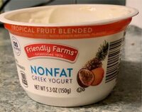 Tropical fruit greek yogurt