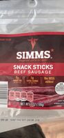 Snack Sticks Beef Sausage