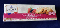 French Butter Cookies With Mixed Berries