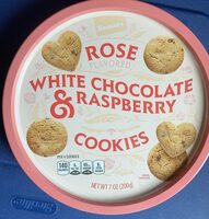 Rose White Chocolate and Raspberry Cookies