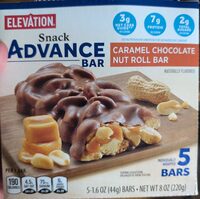 Snack Advance Bar Caramel Chocolate Nut Roll Bar