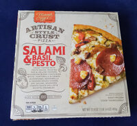 Artisan Style Crust Pizza - Salami & Basil Pesto