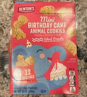 Mini Birthday Cake Animal Cookies